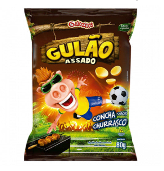 Gulozitos Gulao Concha Sabor Churrasco - 80g