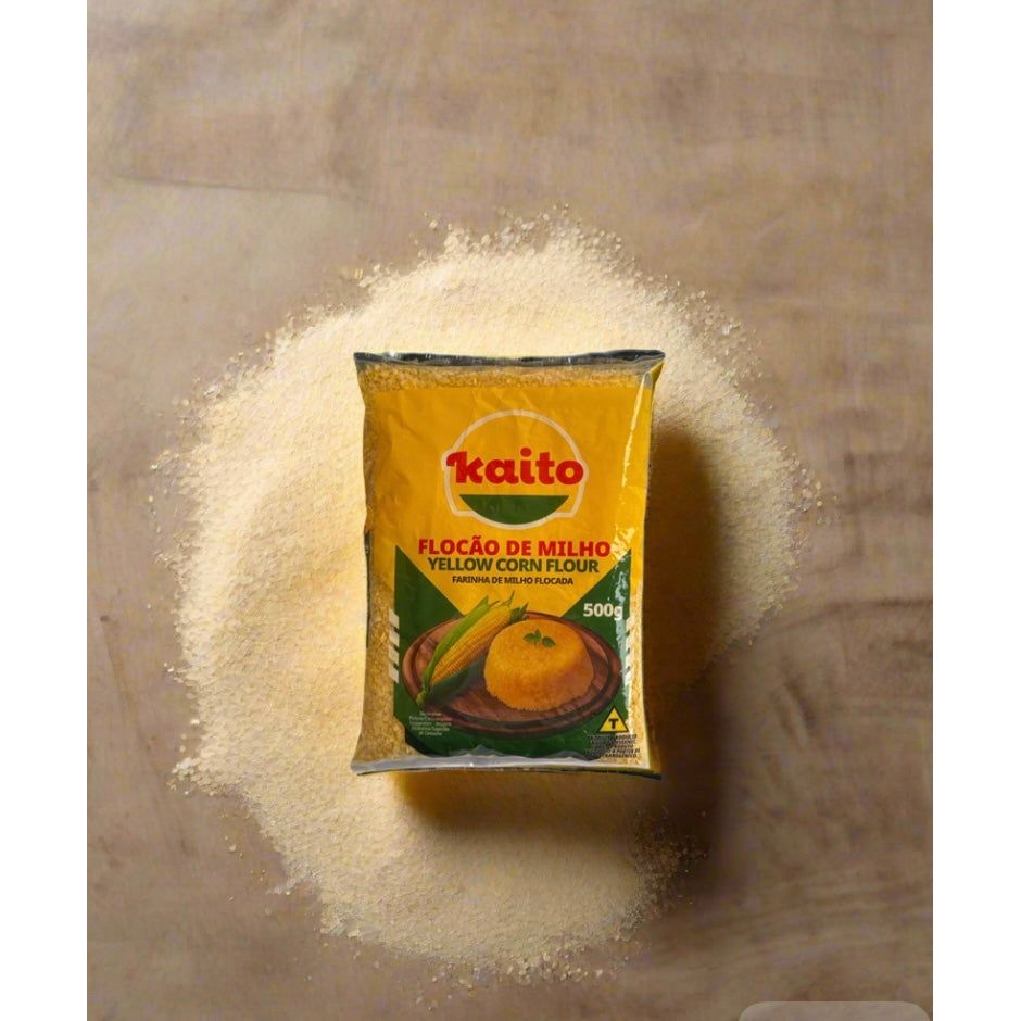 Flocao De Milho Kaito Yellow Corn Flour 500g