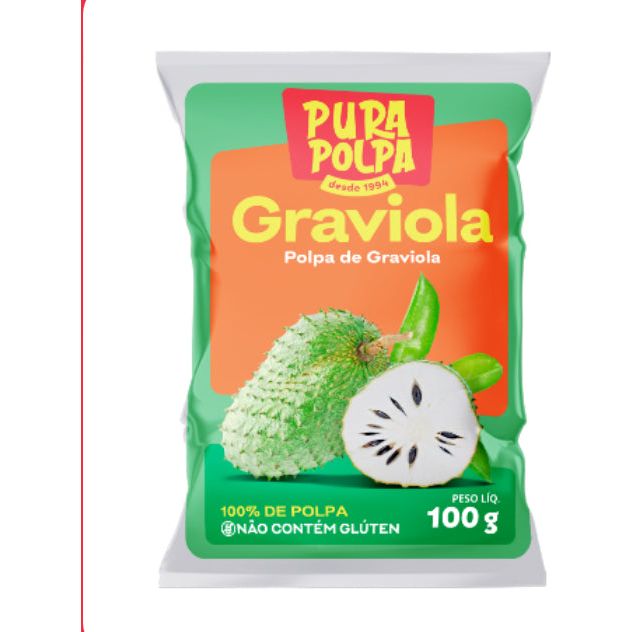 Polpa de graviola 100g Polpa Norte