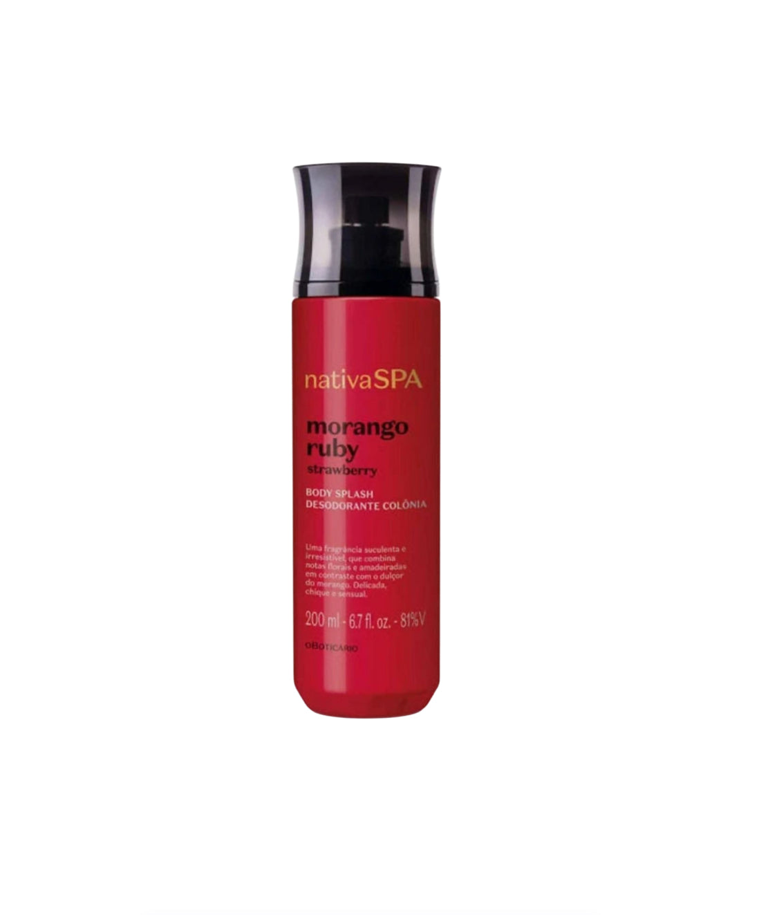 Nativa Spa body Splash Morango 200ml