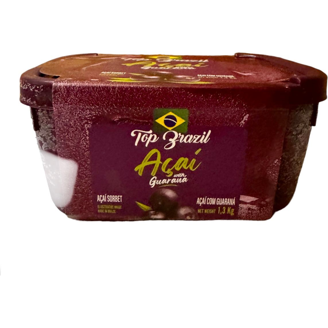 Acai Sorbet with Guarana - 1.3 KG Top Brazil / Polpanorte