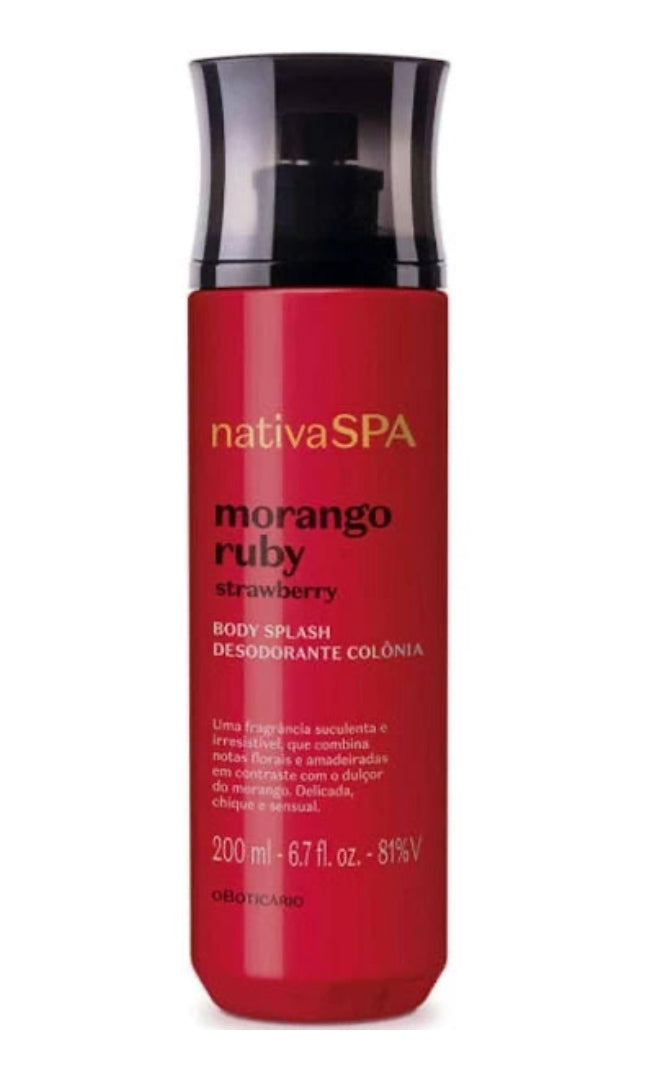 Nativa Spa body Splash Morango 200ml