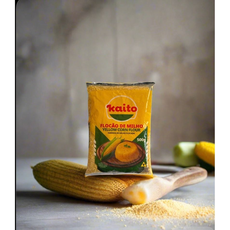 Flocao De Milho Kaito Yellow Corn Flour 500g