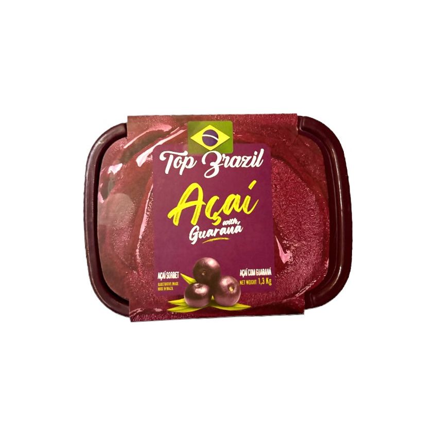 Acai Sorbet with Guarana - 1.3 KG Top Brazil / Polpanorte