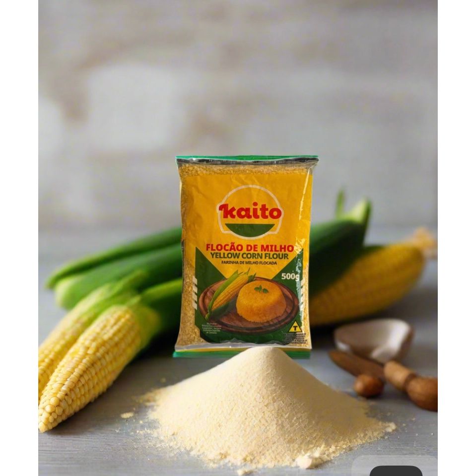 Flocao De Milho Kaito Yellow Corn Flour 500g