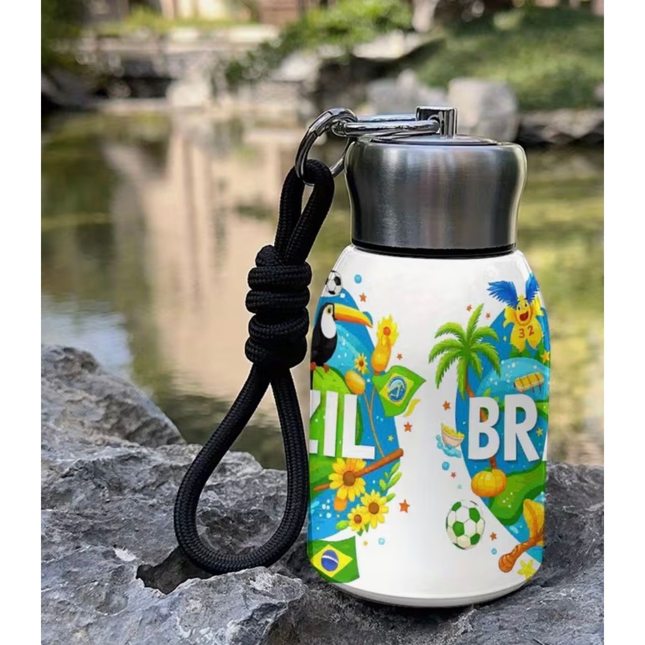 Cute Personal Brazil Thermal Coffee Flask / Mug