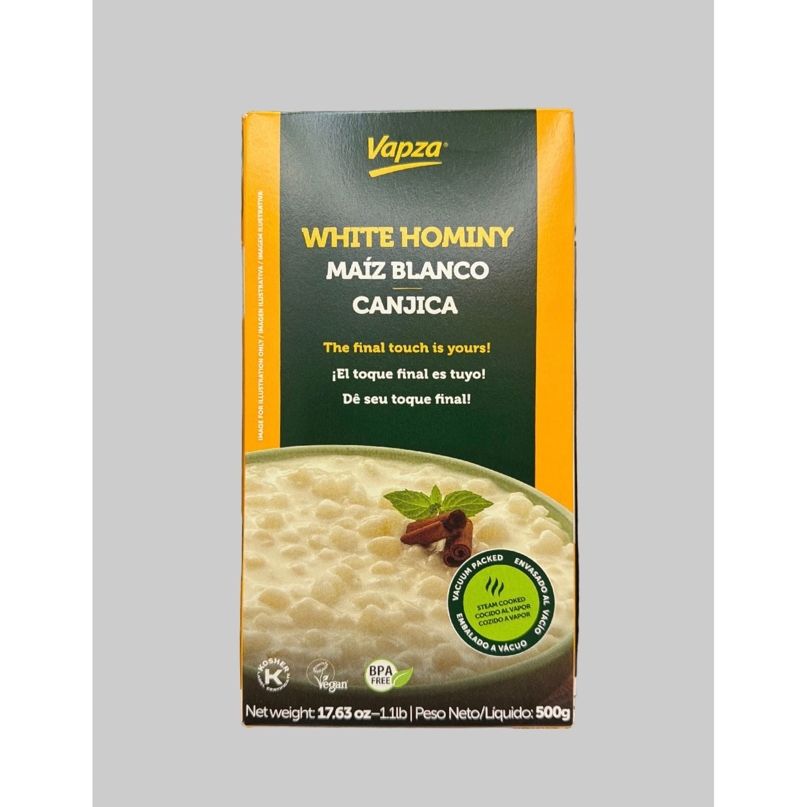 White Hominy Canjica 500g Vapza