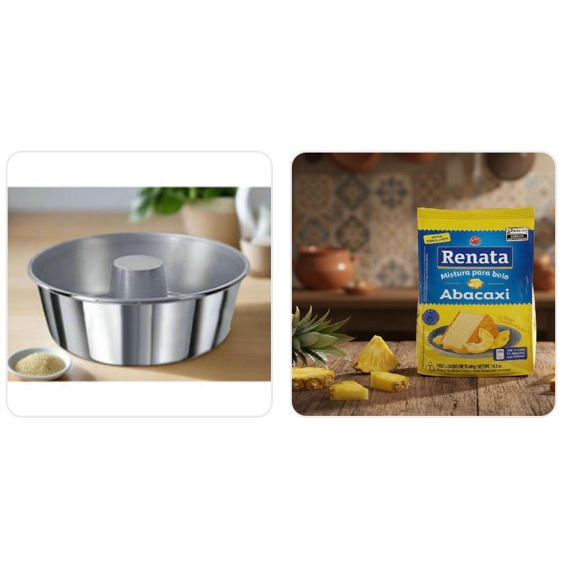 Brazilian Cake Tim Forma De Pudim No. 22 With Free Renata Abacaxi cake mix!