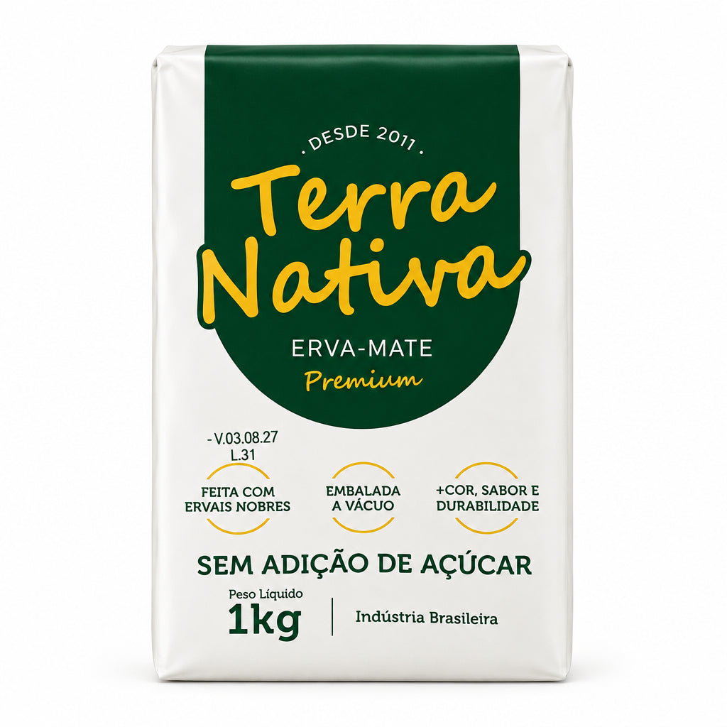 Erva Chimarrao Cha - Sem Adição de Acucar Tea - 1Kg - Terra Nativa