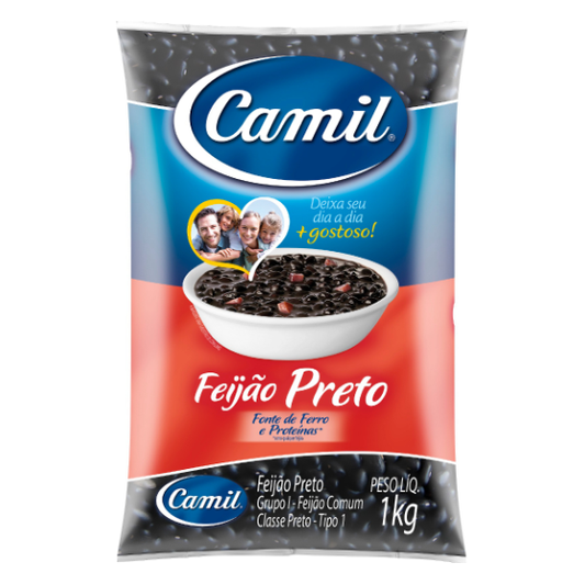 Camil Feijao Preto / Black Beans 1Kg