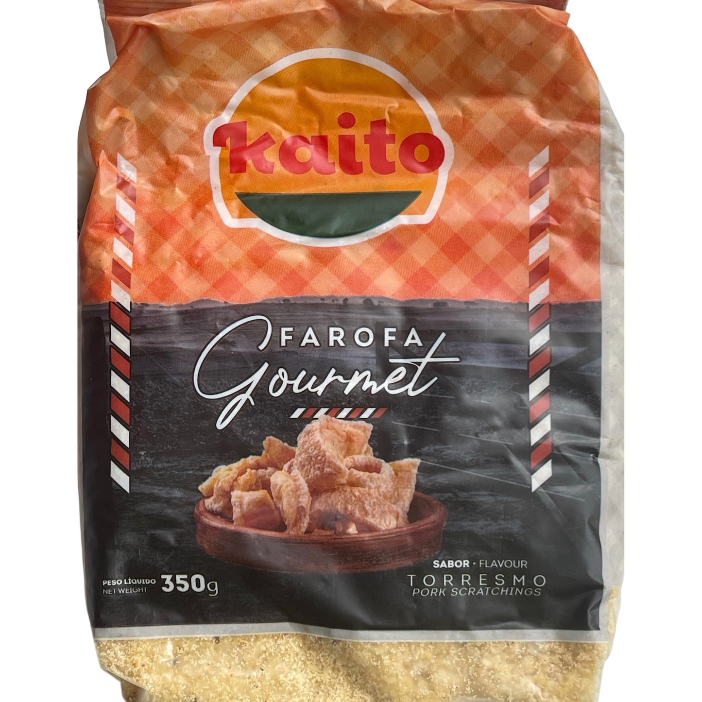 Kaito Brazilian Gourmet farofa pork scratchings flavour 350g