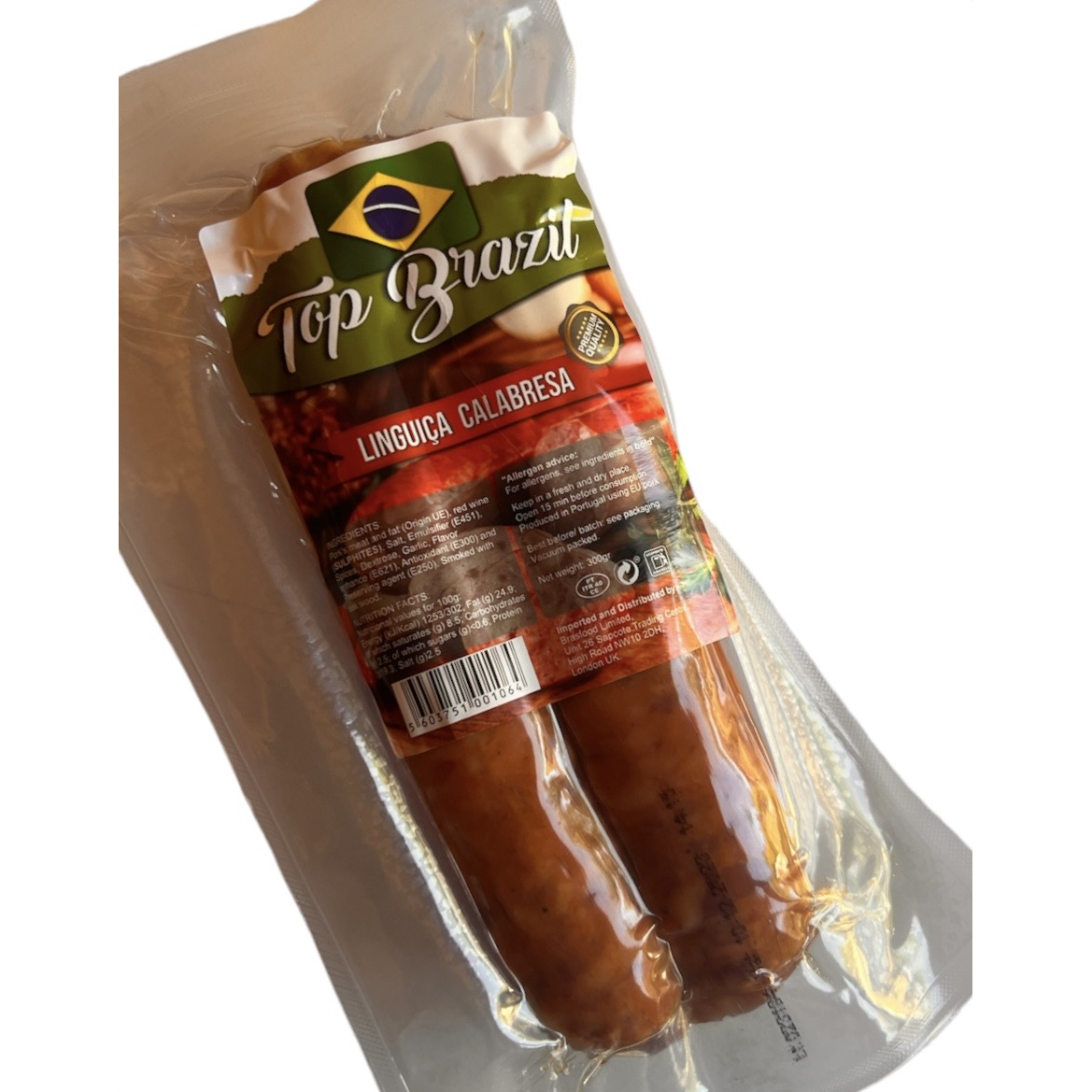 Linguicia Calabresa - Top Brazil NEW SIZE 0 Min 170g > 200g