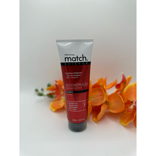 Match shampoo Reconstrução Science O Boticario 250ml
